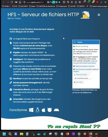 #W7#W11#Linux#macOS#HFS-Http File Server v 3.0.8