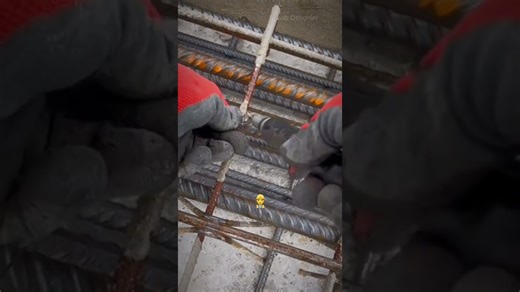 The easiest way to fix metal rebar in construction