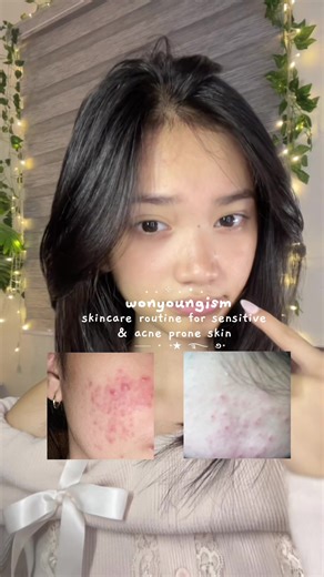 Gentle Pink Skincare Routine for Sensitive Skin