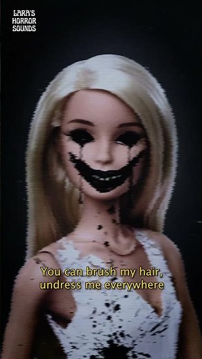 SCARY Horror Demon Barbie Singing 😱😱😱 #barbie #barbie2023 #creepysinging