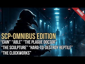SCP OMNIBUS – Cain, Able, The Plague Docto, “The Sculpture, Hard-to-Destroy Reptile, The Clockworks