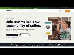 How to Apply to sell on Amazon handmade