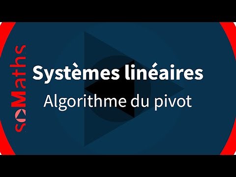 Résolution d’un système linéaire par l’algorithme du pivot de Gauss | cours et exemple