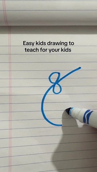 Easy kids drawing to teach for your kids