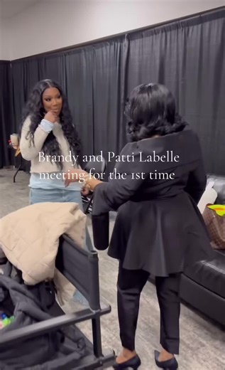 Brandy meets one of the greats #fyp #pattilabelle #brandy #boyisminetour