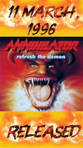 Annihilator – Refresh the Demon (1996) #annihilator #trashmusic #albumrelease #musichistory