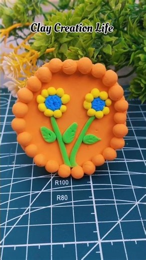 Clay Wall Hanging Craft Ideas | Easy Handmade Clay Art for Home Decor #shorts#clayart