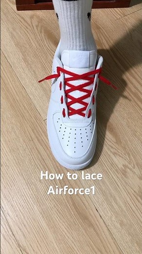 How to lace Nike Air Force 1#sneakers #shoes #airforce