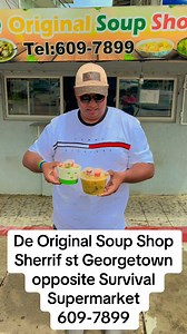 De Original Soup Shop🥣 De Original Soup Shop📍 Sheriff Street, Georgetown(Obliquely opposite Survival Supermarket)Our Soups: • Veggie • Chicken • Cow Heel • Mix (any two meats) • Fish Soup🍴 Special: Black Puddings every Saturday!🕒 Open Daily (except Sundays)📞 Place Your Orders Now: 609-7899#Guyana #Soups #ChickenSoup #Soup #Guyanese #Foodie#GuyanaTikTok #GuyaneseFood #SoupSeason #SoupDumplings #FishSoup #Veggies #Vegetarian | Leon Jameson Suseran