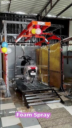 Fully Automatic Bike Wash System | Fast & Powerful Cleaning| www.ezytekclean.com | M: +91-9821491403