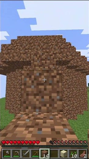 I Built A House With ONLY Dirt in Minecraft