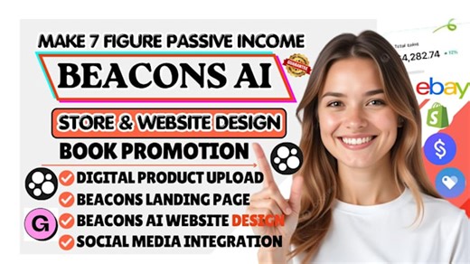 Tinaa_stewart: I will beacons ai store setup beacons ai website design linktree beacons book promotion for $10 on fiverr.com
