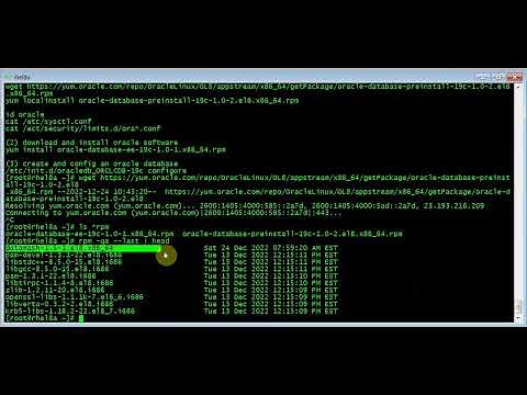 Install Oracle database 19c on RHEL8 via rpm