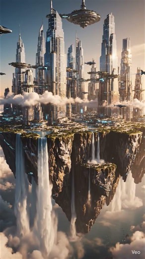 Floating City in the Sky 😲 | A Place That Looks Real but Doesn't Exist #shorts