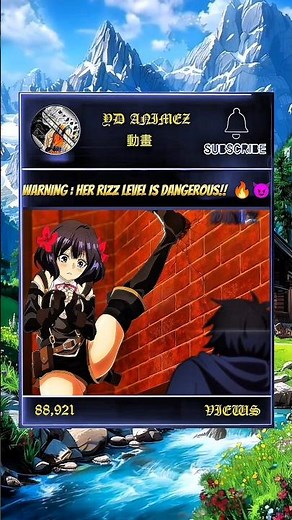 Warning : Her Rizz Level Is Dangerous!! 🔥☠️ #shorts #reelschallenge #anime