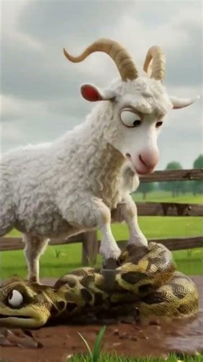 Goat vs Snake 🐐🐍 Epic 3D Animation!---