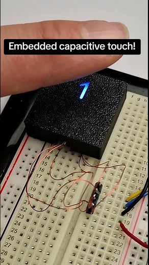 3D printed LED light pipes with embedded capacitive touch! #3dprinting #electronics #arduino