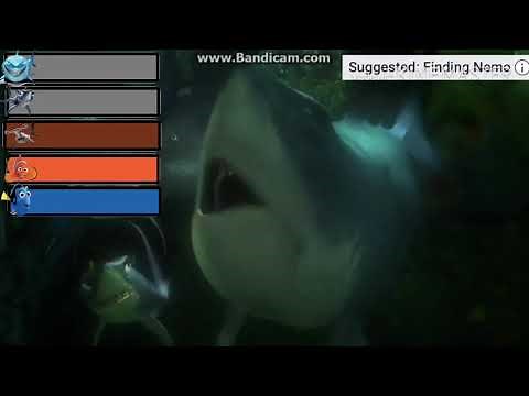 Finding Nemo Bruce Goes Mental with healthbars