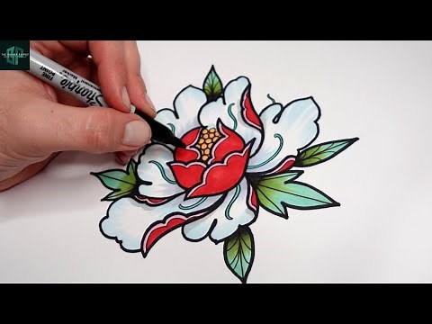 Peony | A Simple Way to Draw a Flower