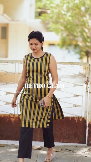 MUCH LOVE on Instagram: "From village looms to your home, the enduring charm of the yellow-black jamkalam inspired print 💛🖤 Not just stripes - a weave of tradition, pride, and South Indian artistry. The side horizontal patchwork creates a gentle contouring effect, while the vertical stripes draw the eye upward. Together giving the illusion of a slimmer, taller silhouette. Style Name - Tarini Offer Price - ₹1299 only Shop from www.muchlove.in"
