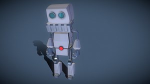 Robot Low Poly - 3D model by haidarzafermoayad