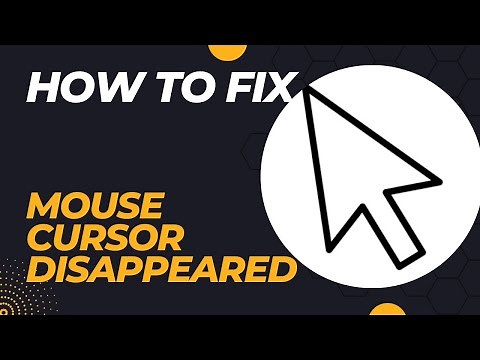 How to fix mouse cursor disappeared on windows 10 on laptop or desktop pc keyboard only tutorial