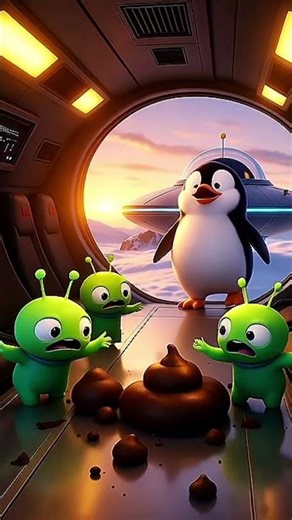 Penguin vs Aliens 👽🛸 Cow Rescue!"