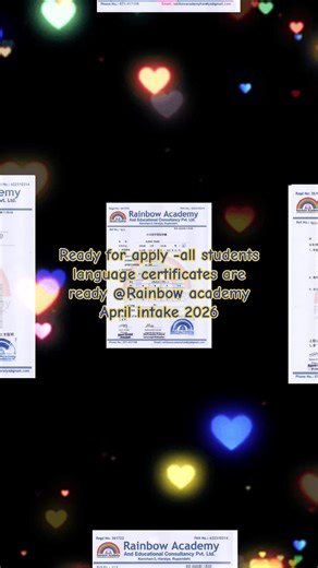 #Ready for apply -all students language certificates are ready @Rainbow academy April intake 2026#studyinjapan🇯🇵🇯🇵🇯🇵🇯🇵🇯🇵🇯🇵🇯🇵 #rainbowacademy🌈 #aprilintake2026🇳🇵🇯🇵