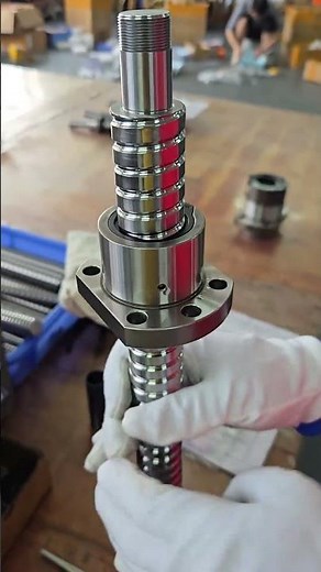 ball screw assembly#Industrial #factory #cncmachine #automation #accessories #foryou #assembly