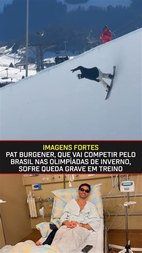“UMA DAS QUEDAS MAIS PESADAS QUE JÁ TIVE.” O suíço-brasileiro Patrick Burgener, que vai representar o Brasil nas Olimpíadas de Inverno, sofreu uma queda grave durante um treino de snowboard. Apesar do susto, Pat afirmou que está bem e apto para competir e representar o país nos próximos dias. 🇧🇷🏂 📹: @patburgener #snowboard #jogosolimpicosdeinverno | ESPN Brasil