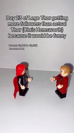 Lego Thor’s hair fail. Also thanks for joining! #chroniclesoflegothor #lego #legos #fypシ #thor #fypシ゚viral #marvel #legotiktok #chrishemsworth #foryou #viral #VikingRise