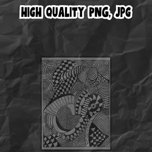 Printable Zentangle Worksheets | Mindful Drawing Templates (PDF JPG PNG)