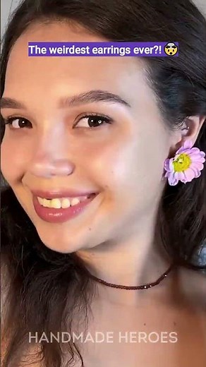 Crazy DIY earrings made from unusual materials🌸🍴💥 #creativeideas