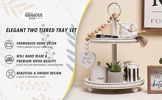 Assemble - Beaded Tiered Tray