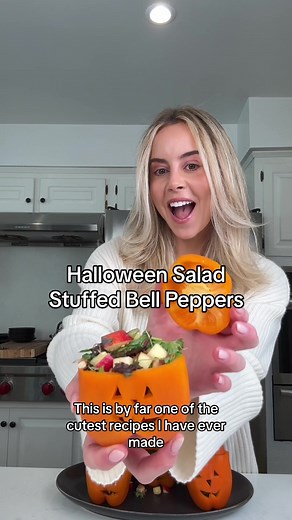 Delicious Halloween Stuffed Bell Peppers Recipe