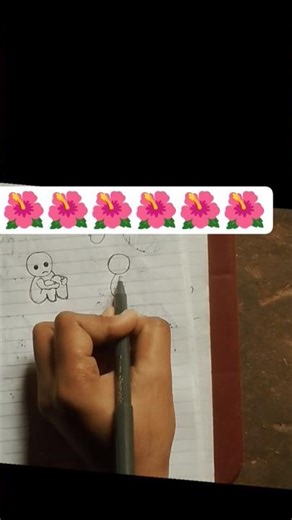 How to make a easy drawing🌺🌺#stepbystep #song #drawing #trending #youtube #drawwithme #shortsfeed