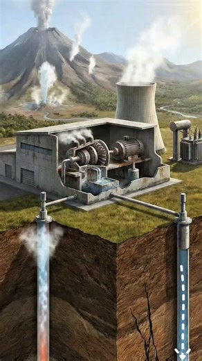 Carlos Merchán | IA Técnica Aplicada on Instagram: "Energía geotérmica explicada de forma simple: agua que baja al subsuelo, se calienta con rocas internas, genera vapor, mueve turbinas y produce electricidad limpia las 24 horas. #EnergiaGeotermica #ElectricidadLimpia #CienciaFacil #Tecnologia #Ingenieria"