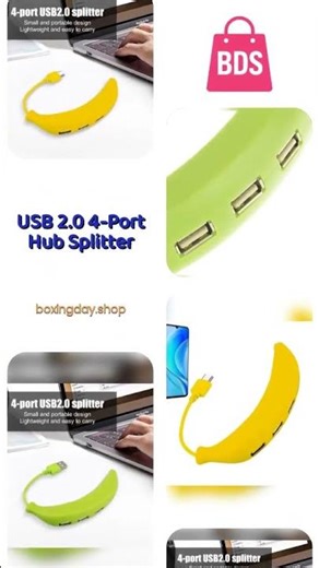 USB 2.0 4-Port Hub Splitter