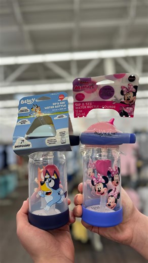 18K views · 62 reactions | ‍♀️ Run to Walmart for these adorable new toddler Sip & See water bottles! Even more characters available online. These are 12oz bottles and are dishwasher safe! Link in bio 凉 ($10.67) #walmart #toddlermom #bluey #minniemouse | Walmart Gems | Facebook