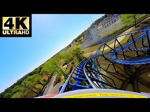 (4K) Blue Hawk Six Flags Over Georgia Front Row Pov!