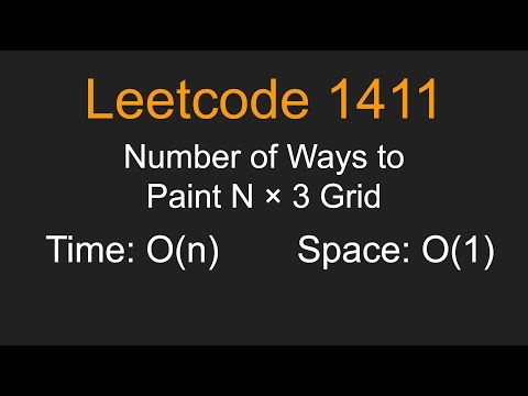 Number of Ways to Paint Nx3 Grid - Leetcode 1411 - Python