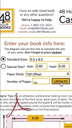 How to Calculate the Right Size for Your Book