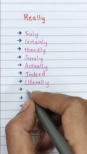 Other Ways To Say "REALLY"#shorts #synonyms#otherwaystosay #betterway