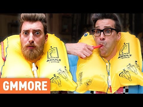 Inflating Airplane Life Vests