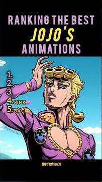 Ranking The Best JoJo Animations 🔥(Part-8) | Giorno Ranks #shorts #jojo #anime