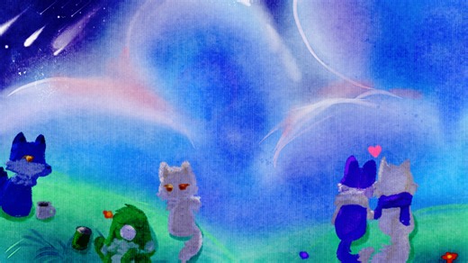 【梦向/绘画过程】静静享受爱吧