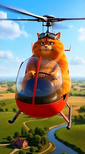 Cat's Helicopter Crashing