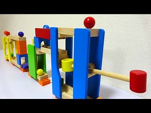 Marble Run ☆ Trix Track Hammer Device Set [Slow Playback]
