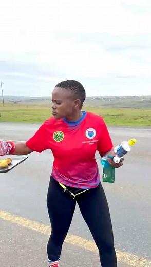 Cheetahs Marathon Route Test, she wanted everything at that water point 🥲 guys are you ready? #cheetahsmarathon2025 #TheRedNation | Cheetahs Athletic Club