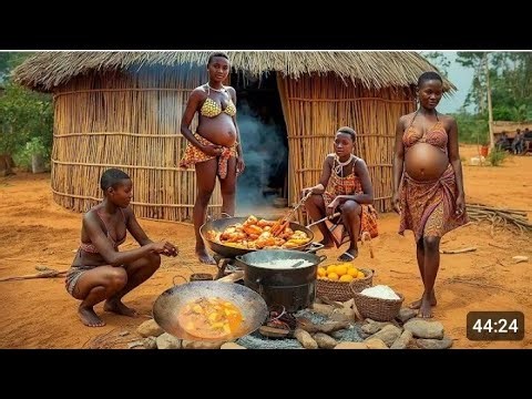 Our hardworking young wife #cooking authentic food for breakfast